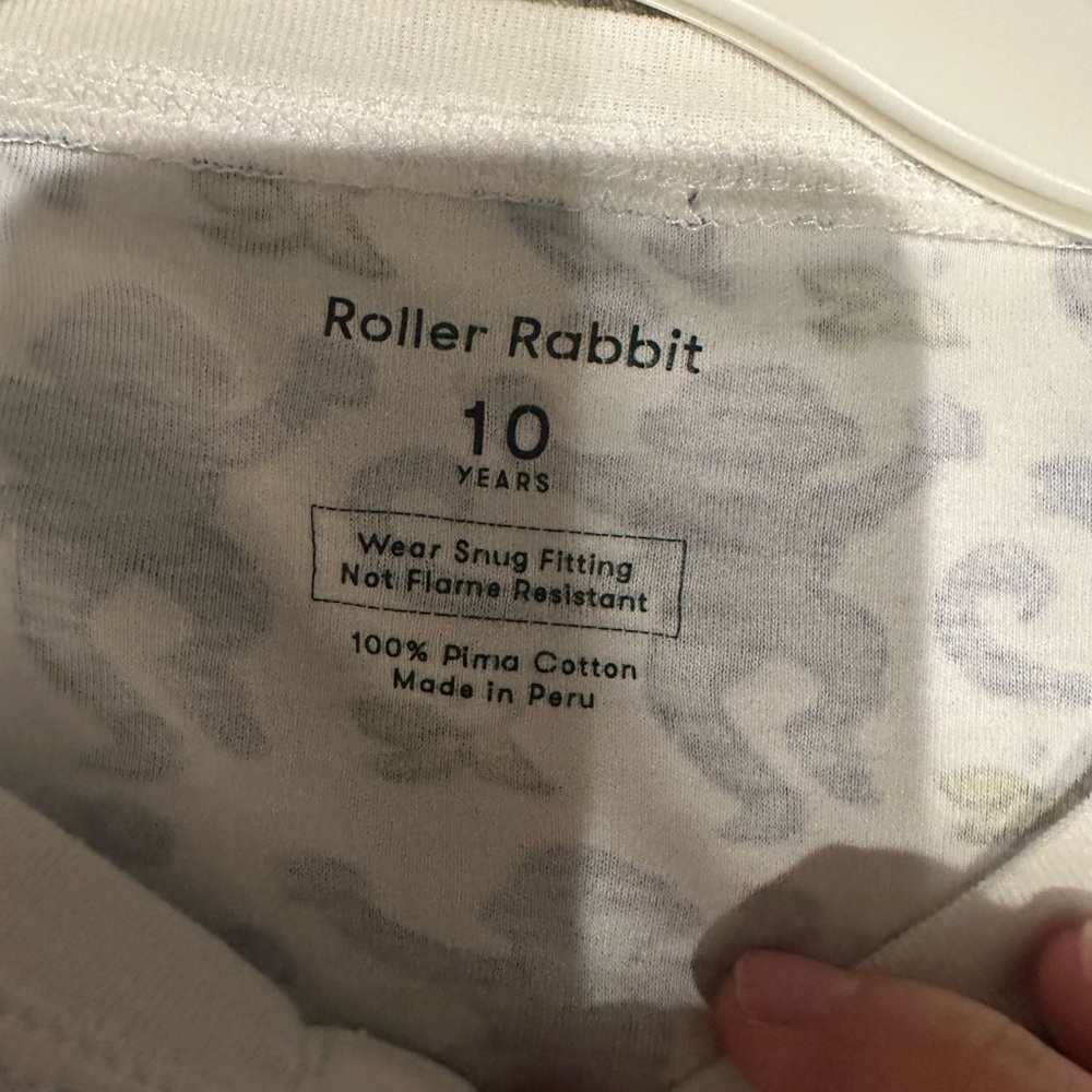 Roller Rabbit Blue and White Monkey Pattern Shirt - Picture 3 of 3